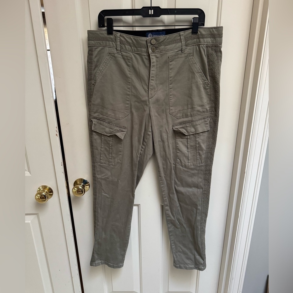 Democracy Absolution Lace Trimmed Cargo Pants - Picture 2 of 10